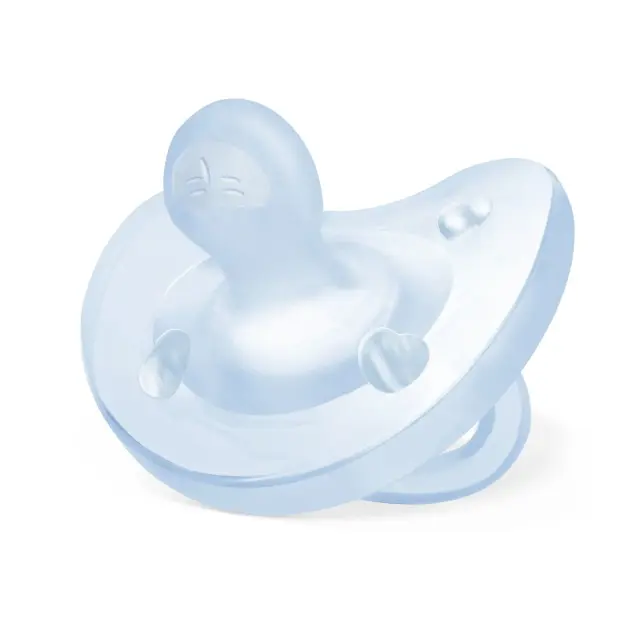 Chicco Soft Πιπίλα Σιλικόνης Γαλάζιο για 0-6 μηνών 1τμχ