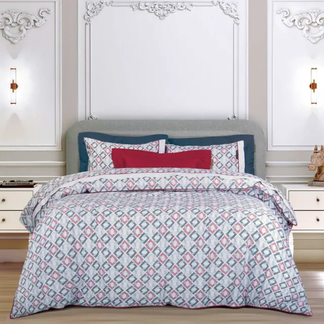 Σετ Σεντόνια 260x280 King Size Essential Greenwich Polo Club 2269 Blue-Red Χωρίς Λάστιχο100% Βαμβακοσατέν