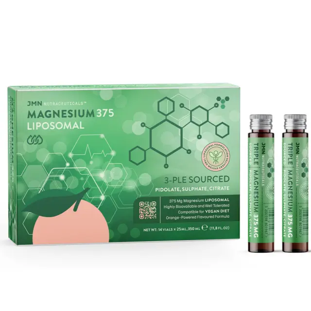 JMN Liposomal Magnesium 375 3-ple Sourced 14 x 25ml Πορτοκάλι