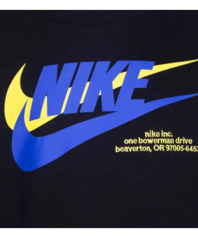 Nike - Παιδική Μπλούζα Club Hbr Icon Fleece Crew 86K434-023 Μαύρο - 7 ετών 2