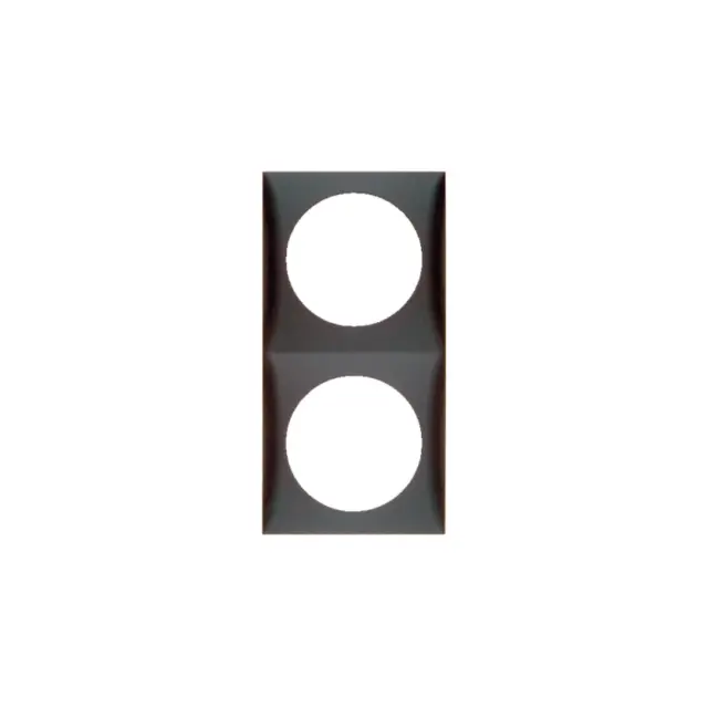 Integro Flow Frame, 2-Gang Anthracite Matt