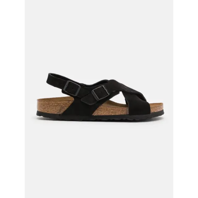 Birkenstock Πέδιλα Unisex δέρμα suede Μαύρο BIR/TULUM SOFT 1019968 BLACK