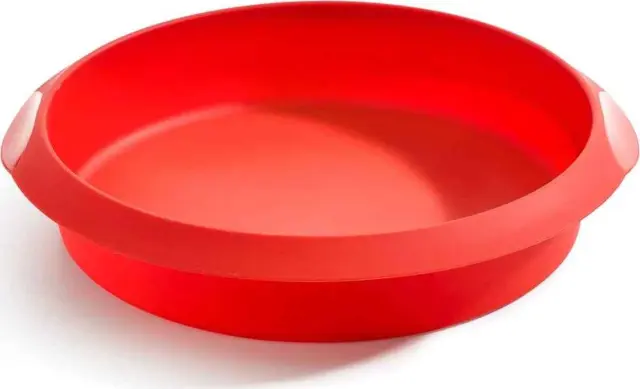 Lékué Φόρμα Κέικ Σιλικόνης Platinum Round 23x24x5cm 0,1kg Κόκκινη