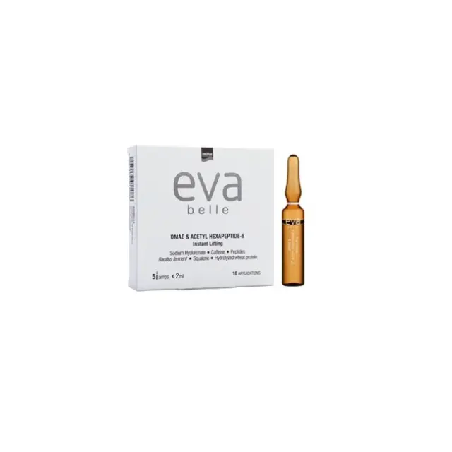 Intermed Eva Belle Αμπούλες DMAE & ACETYL HEXAPEPTIDE-8 για Άμεση Σύσφιξη & Αντιρυτιδική Δράση, 5τμχ