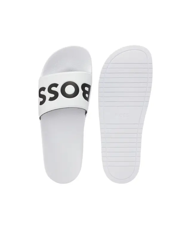 Hugo Boss - Ανδρικές Παντόφλες Aryeh 50536835-101 Λευκό 3