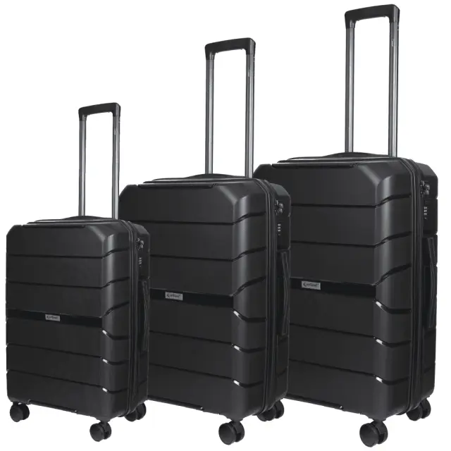 Βαλίτσες trolley Επεκτάσιμη Elusive (σέτ 3 τεμαχίων) Cardinal (PP) 2016 μαύρο - Large, Medium, Small