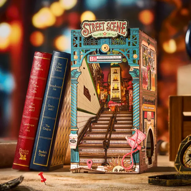 Robotime DIY Book Nook Street Scene TGB13 2
