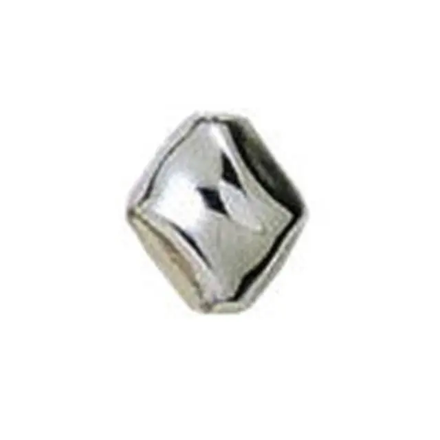 Επιμεταλλωμένη Χάντρα Diamond Br.Silver Ø10mm ~25τεμ