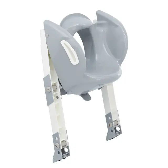 THERMOBABY KIDDYLOO ΕΚΠΑΙΔΕΥΤΙΚΟ ΚΑΘΙΣΜΑ ΤΟΥΑΛΕΤΑΣ ΜΕ ΣΚΑΛΑΚΙΑ GREY 2