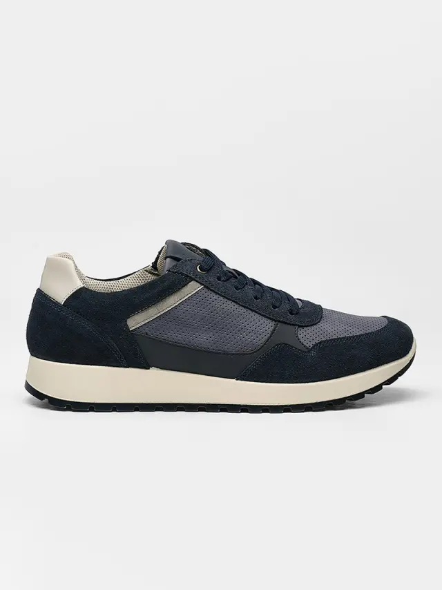 Imac Sneakers Ανδρικό δέρμα/δέρμα Nubuck Μπλέ IMA/751720 NAVY 2