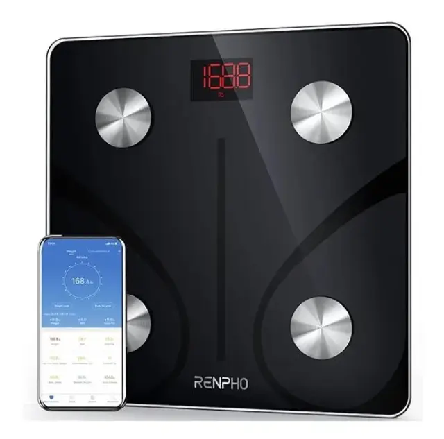Renpho Elis 1 Έξυπνη Ζυγαριά με Λιπομετρητή Smart Body Scale Bluetooth με 13 Μετρήσεις Μαύρη CS20M
