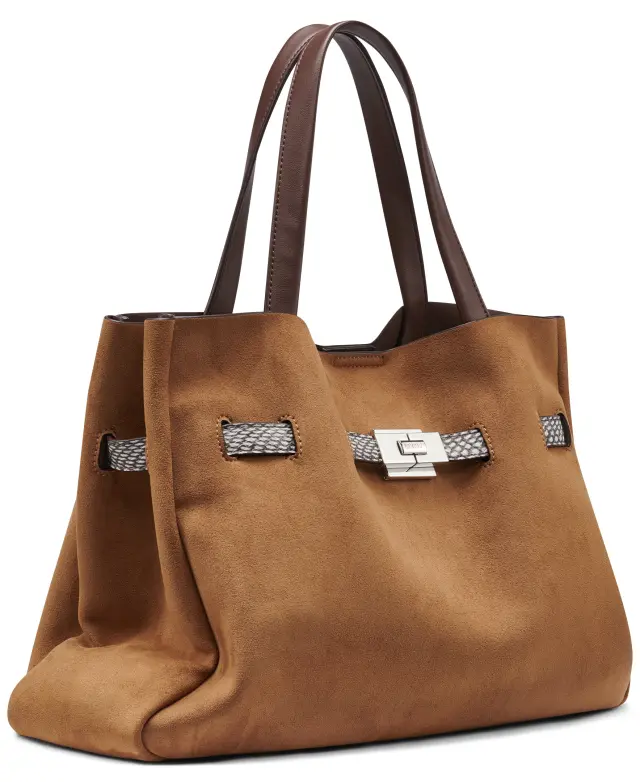 DKNY γυναικεία τσάντα satchel BRYAR σουέντ R63DMK43-1 2
