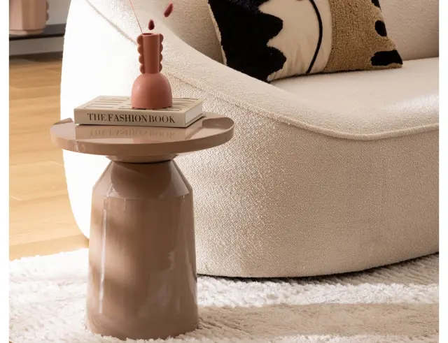 Τραπεζάκι Βοηθητικό Sita Atmosphera με διαστάσεις 38x44cm - Beige 197889A