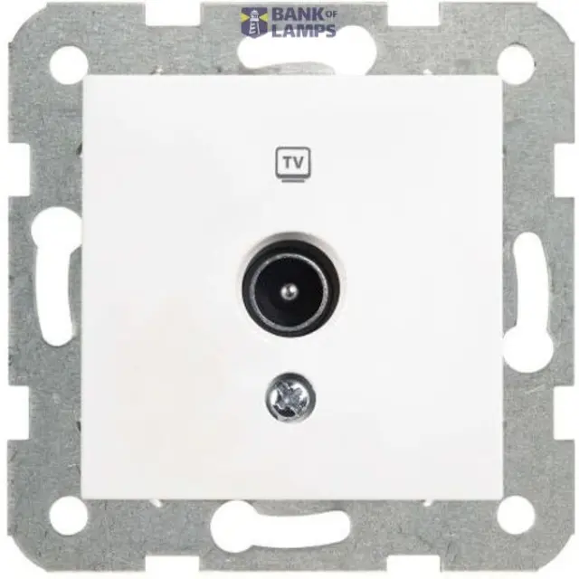 Karre-Meridian White TV Socket Terminated
