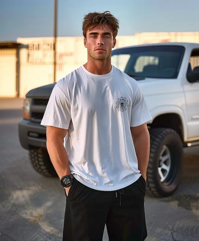 T-shirt Noshame® Λευκό με τύπωμα - 3025210 - XXL