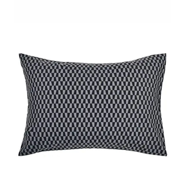 Σετ Μαξιλαροθήκες 2 Τεμαχίων Kentia Satouma A Black-Anthracite-White 50X70