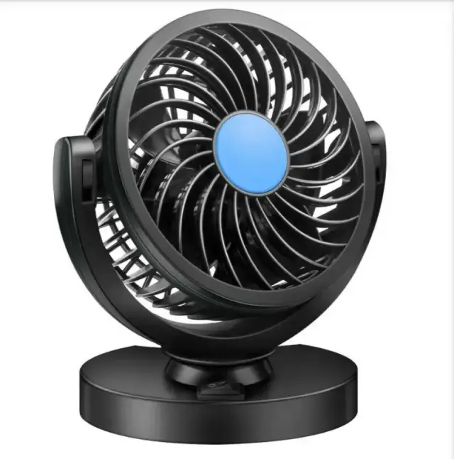 Ανεμιστήρας για Αναπτήρα Αυτοκινήτου 12V 8W 13cm με Περιστρεφόμενο Βραχίονα 360° XM-X385 Μαύρο 3
