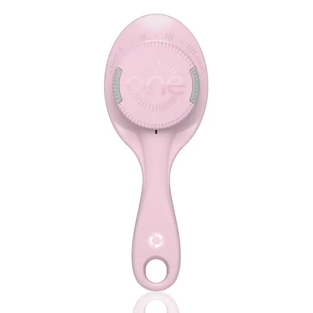 ONE Brush PRO - The World's ONLY Adjustable Bristle Strength Hairbrush- Pink/Grey Μονόχρωμο