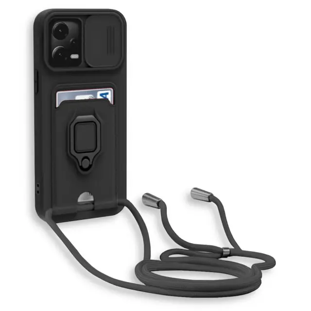 Bodycell Multifunction Case Με Κορδονι Xiaomi Poco X5/Note 12 5G Black