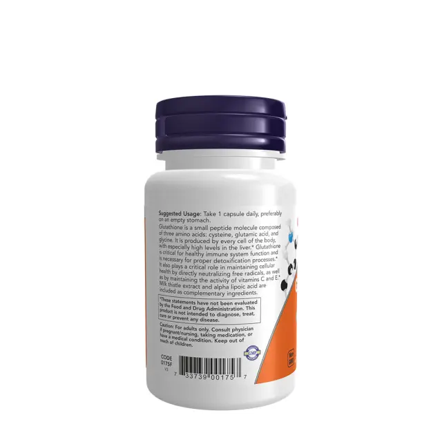 Now Foods Glutathione 500 mg 3