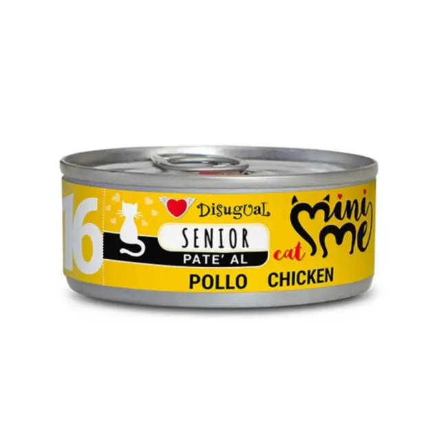 Υγρή Τροφή Γάτας Disugual Mini Me Cat - Senior 16 Pate Με Κοτόπουλο 85gr