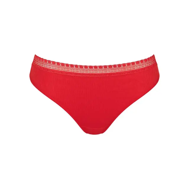 Sloggi Γυναικείο Slip GO Ribbed H Tai - Διπλό Πακέτο, Χρώμα Campari 2