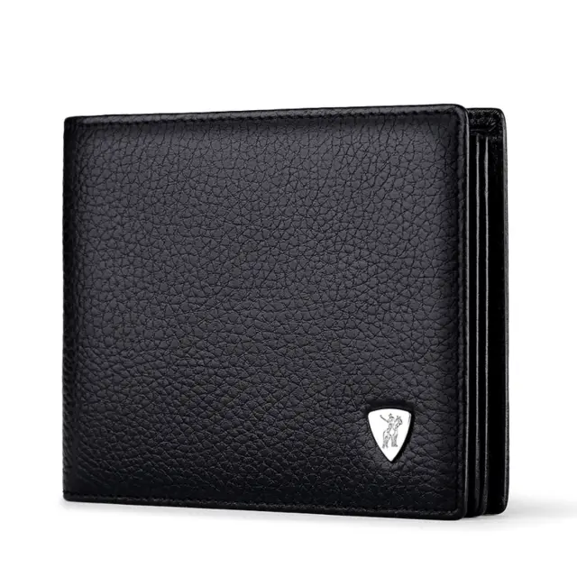 Δερμάτινο Ανδρικό πορτοφόλι William Polo 213 black - One Size