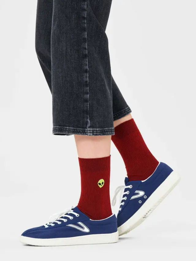 Κάλτσα Βαμβακερή με Σχέδια Alien HAPPY SOCKS - 36-40 3