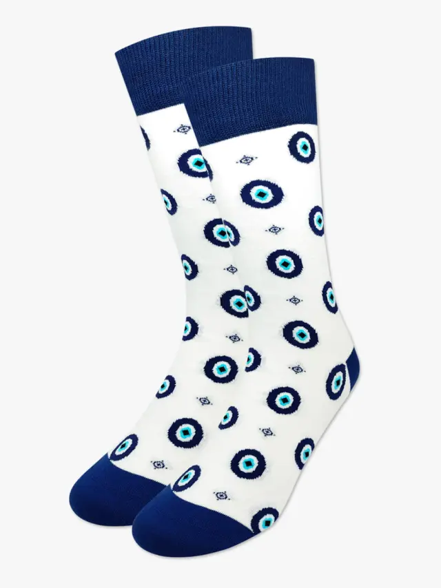 Βαμβακερή Κάλτσα με Σχέδια Pattern Eyes NODO 2