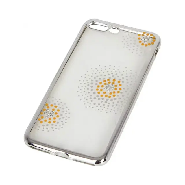 Θήκη Σιλικόνης Beeyo Flower Dots Case Για Apple iPhone 7 Plus / 8 Plus Ασημί 3