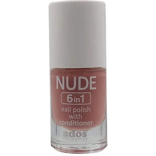 Ados Nude Nail Polish 6in1 with Conditioner, 8ml 08