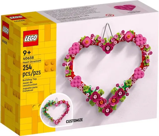 Lego Icons Heart Ornament / 40638 (Lego)