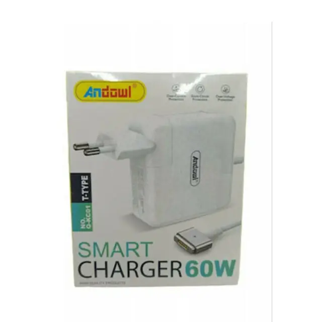 Andowl Q-KC01 Φορτιστής Laptop 60W για Apple με Αντάπτορα Τροφοδοσίας 3