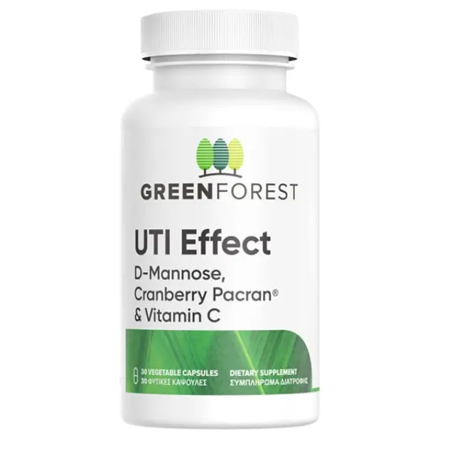 Green Forest | UTI Effect Συμπλήρωμα Διατροφής για την Καλή Λειτουργία του Ουροποιητικού Συστήματος | 30 veg.caps