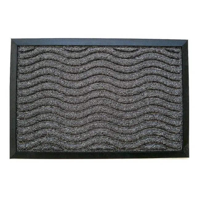 Ποδόμακτρο Μοκέτα Καουτσούκ Πλάτη Γκρι 75x45cm ANKOR