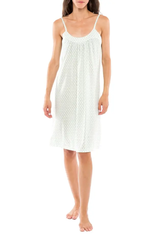 S1112 - Type - NIGHTGOWN GREEN GEOMETRIC 2