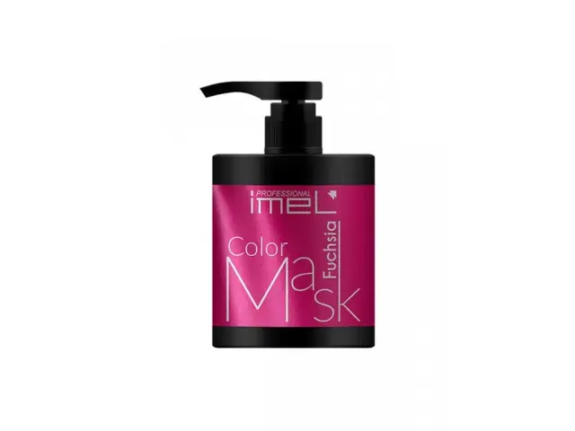 IMEL Μάσκα Μαλλιών με Χρώμα-Fuchsia 500ml
