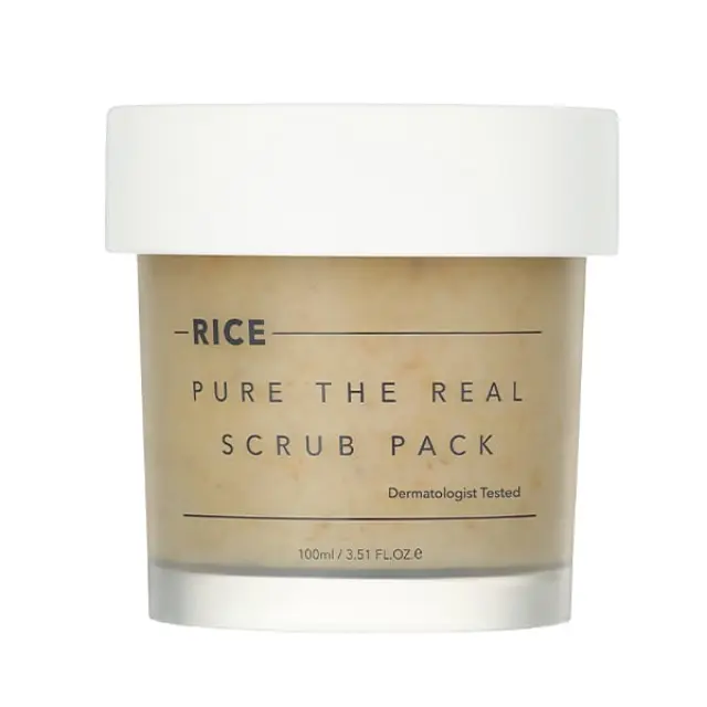Thank You Farmer Rice Pure The Real Scrub Pack Απολεπιστικό Προσώπου για Ευαίσθητες Επιδερμίδες 100ml