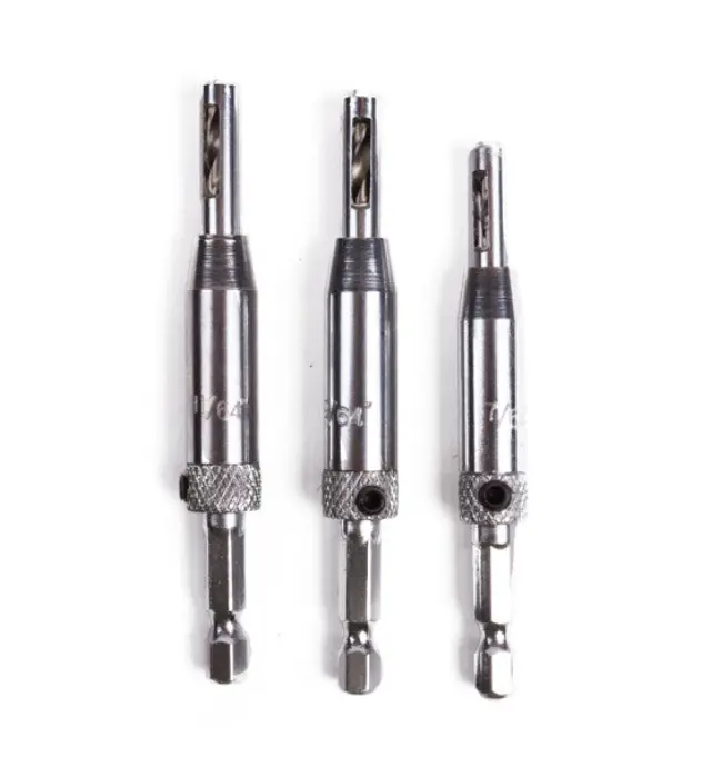Drill set for hinge 3 pieces