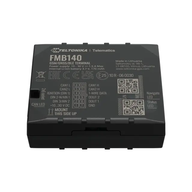Teltonika Gps tracker FMB140 - 2G συσκευή εντοπισμού με παρακολούθηση καυσίμων μέσω CANBUS με bluetooth και CAN data 3