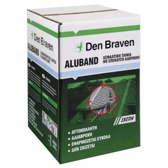 Bostik Den Braven Aluband - Ασφαλτική Ταινία με Επικάλυψη Αλουμινίου Κεραμιδί 20cmx10m (20043600) 2
