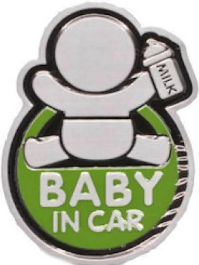 Αυτοκόλλητο baby on board ΠΡΑΣΙΝΟ
