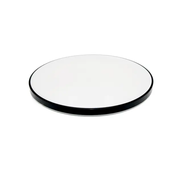 LED ΠΛΑΦΟΝΙΕΡΑ PC ΣΤΡΟΓΓΥΛΗ Φ:270mm 18W 4000K IP44 ΜΑΥΡΗ