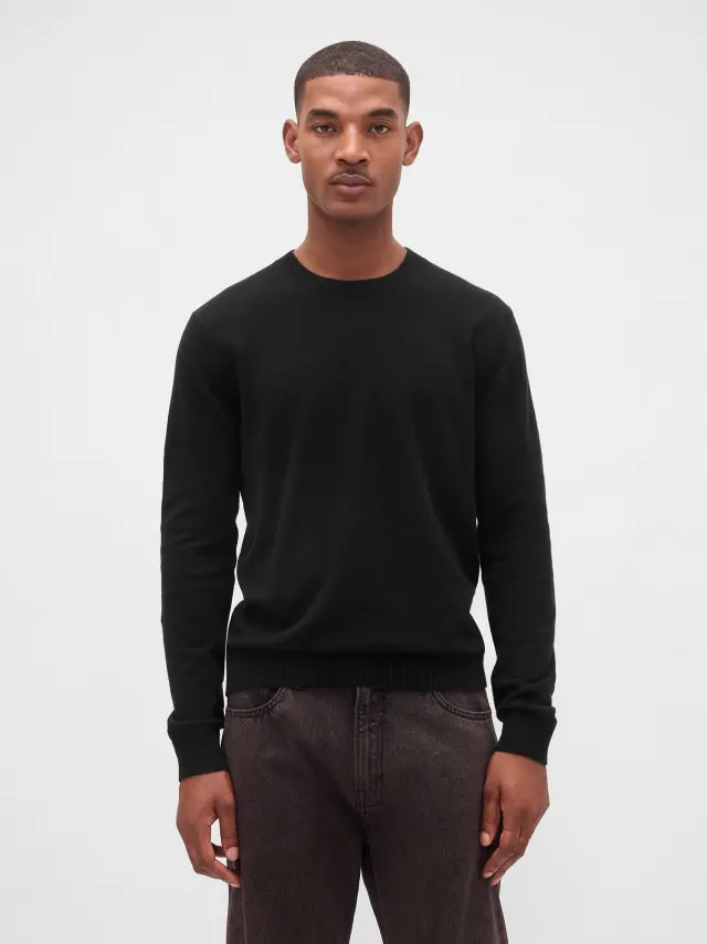 Ανδρικό Πουλόβερ CashSoft true black - S