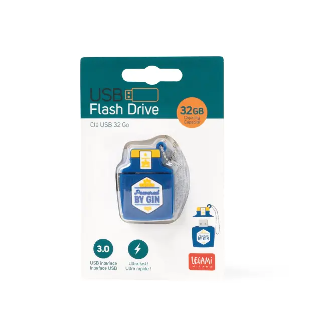 Legami Milano Powered By Gin 32GB USB 3.0 Stick Μπλε 3