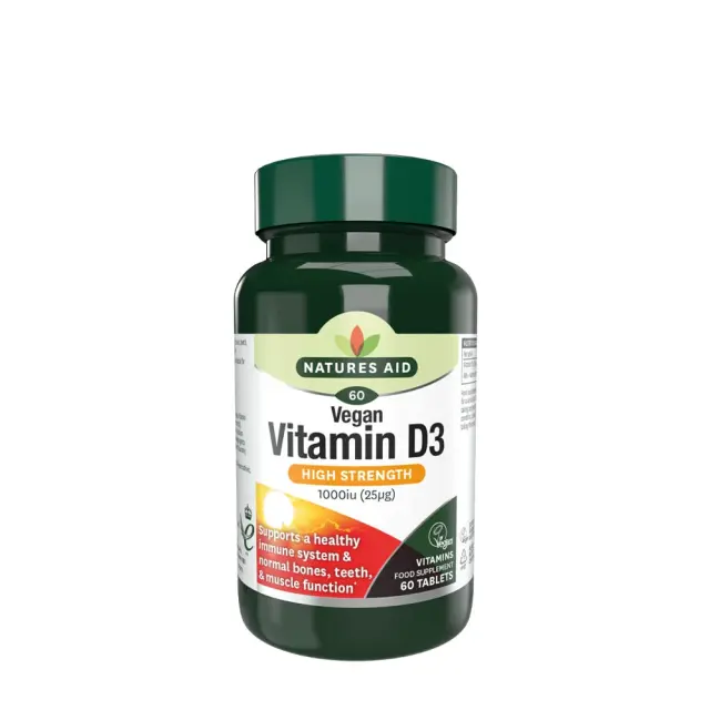 Natures Aid Vitamin D3 1000 IU (Vegan)