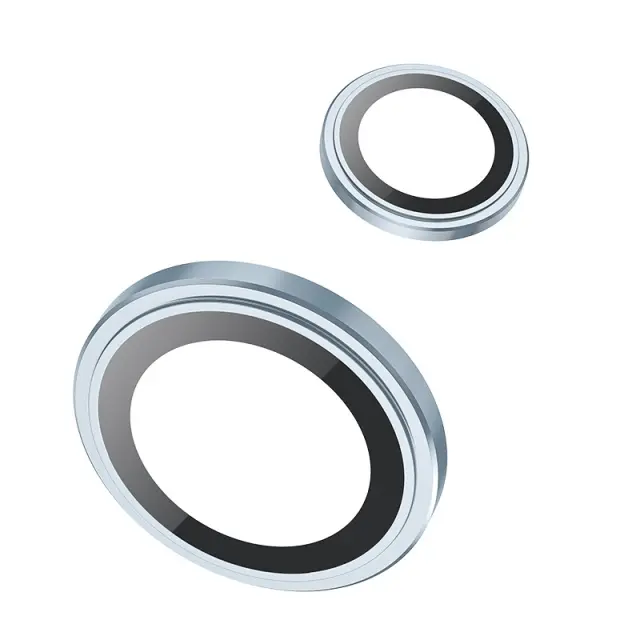 Προστασία Κάμερας Hoco 3D Metal V14 για Apple iPhone 15 / 15 Plus Γαλάζιο Herbolive 2