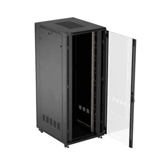 Lanberg Καμπίνα Rack 19" 42U 800X1000 Black (FF01-8042-12B)