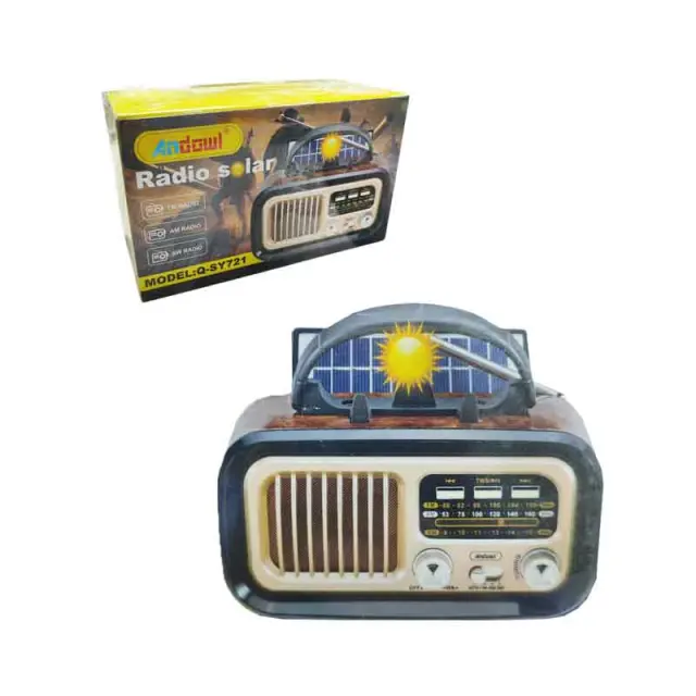 Andowl Επιτραπέζιο Ραδιόφωνο Ηλιακό Q-SY721 - Solar charge radio 814194