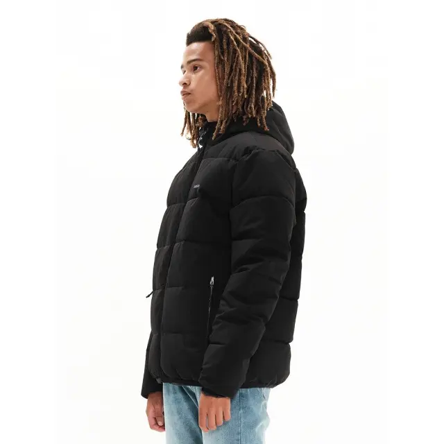 Emerson Men's Jacket with Hood (222.EM10.145-Black) - Μαύρο - XXL 2
